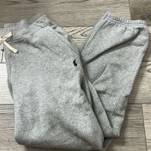 grey polo sweats